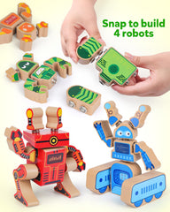 Coogam wooden snap connection pieces boost hand eye coordination