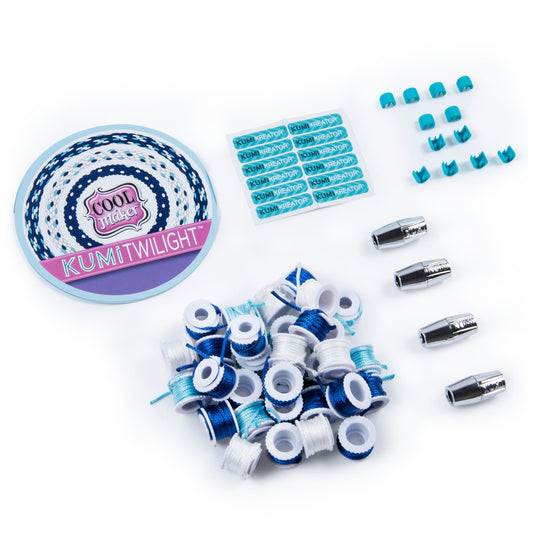 Cool Maker Mini Fashion Pack shows 128 spools for vibrant bracelet designs