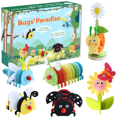 Coola Craft Kit for Kids bee felt animal for imaginative play and learning.