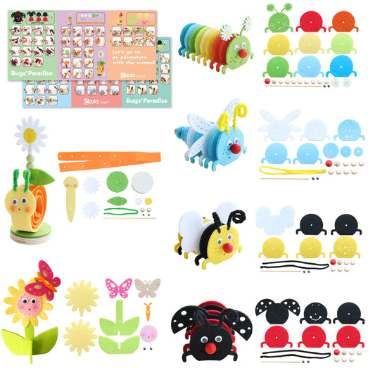 Coola Craft Kit for Kids ladybug felt animal inspires creative room decoration ideas.