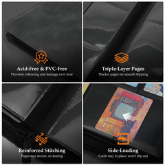 Double-sided pocket design on Coolbyl Card Binder for efficient storage
