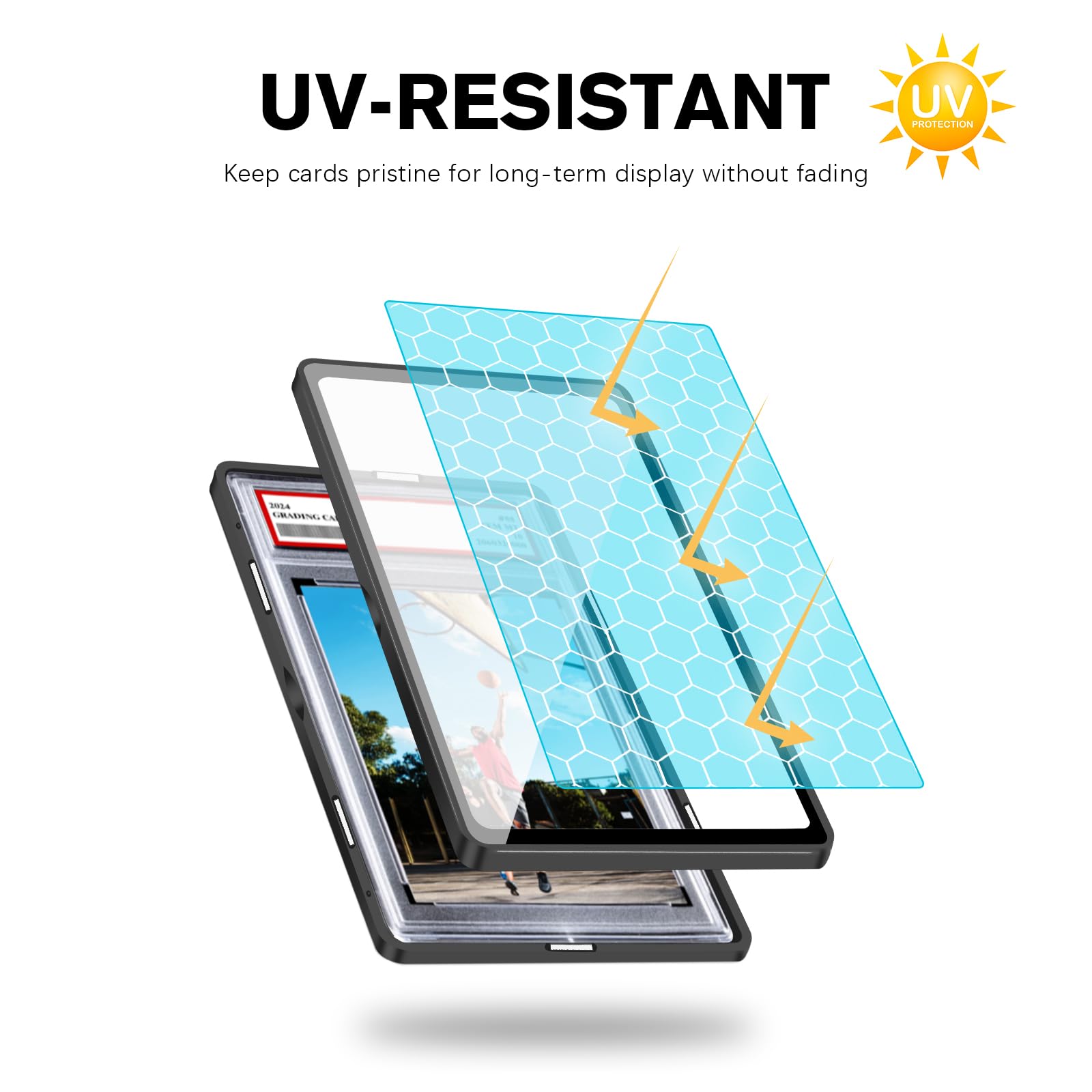 Coolbyl magnetic slab protector in blue offers clear viewing and durable protection.