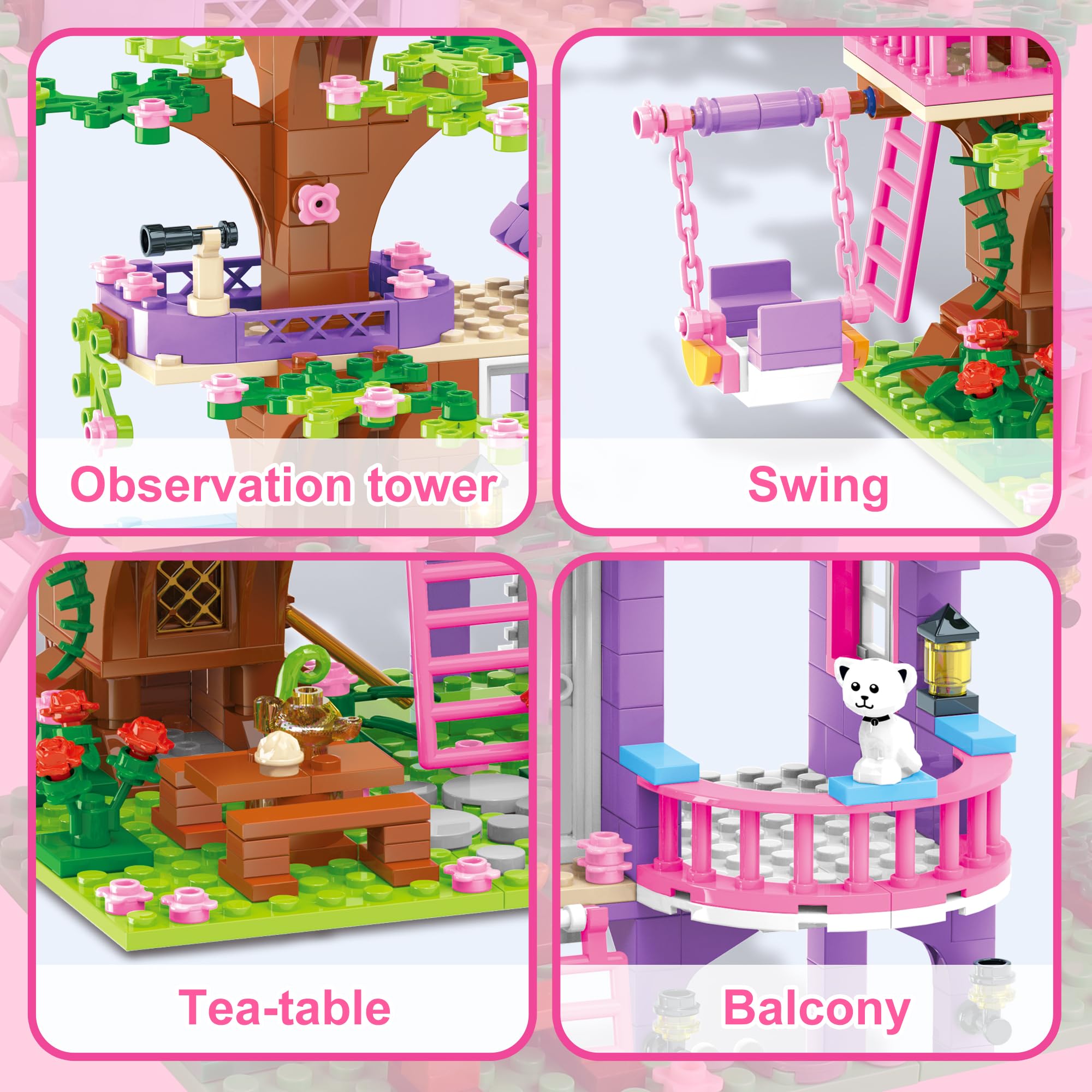Cooldele Tree House Building Set step-by-step instructions simplify assembly
