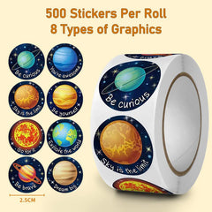 COOLDUCK Planet Stickers Roll sparks planet-themed creativity
