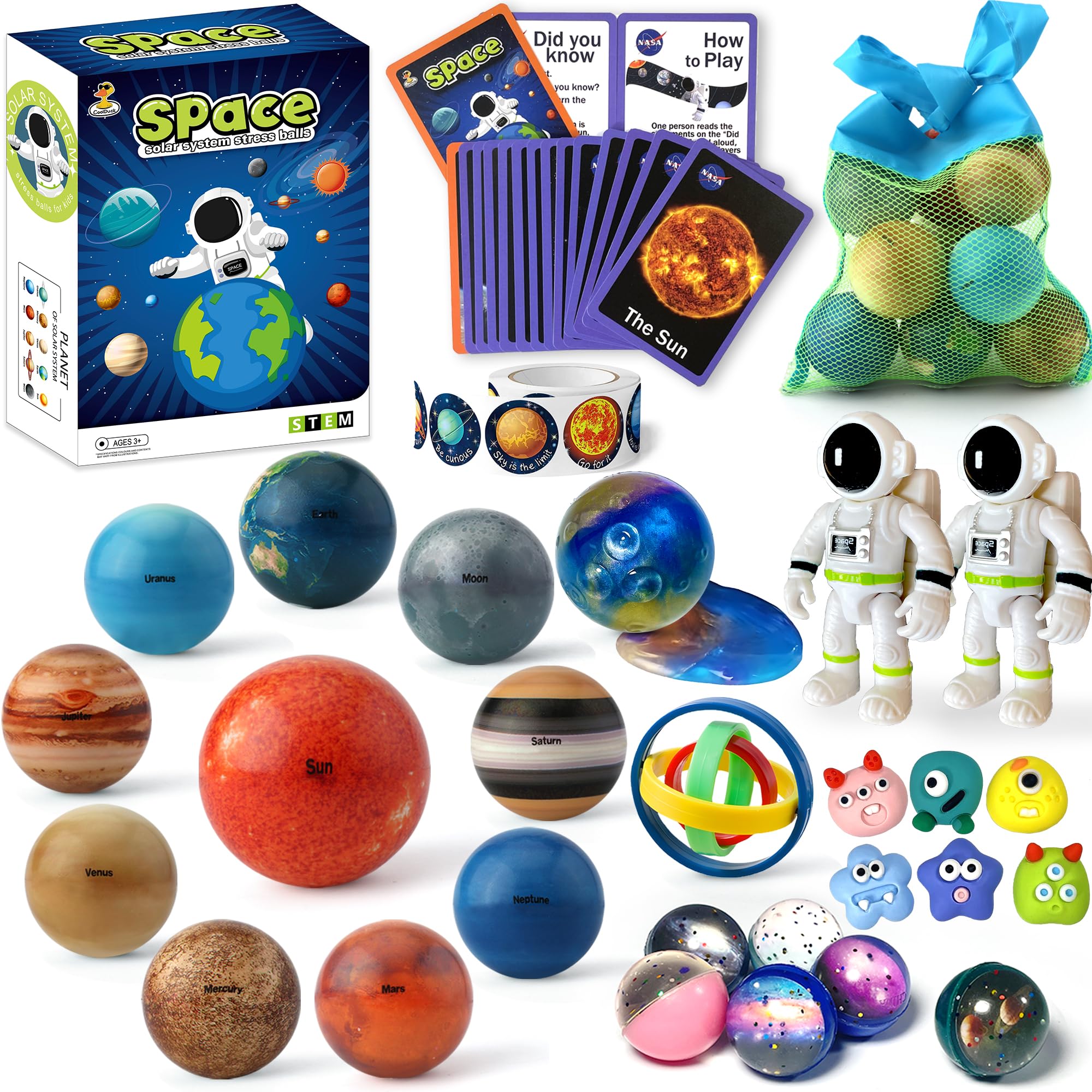 COOLDUCK Solar System Balls for creative space play and tactile learning