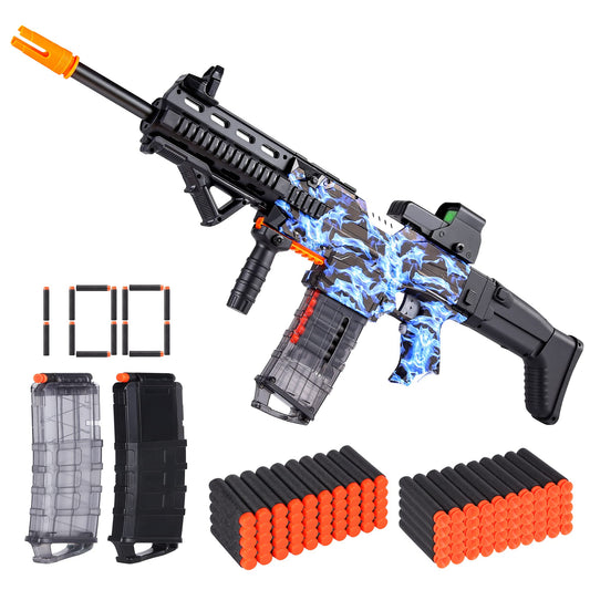 COOLFOX toy gun with DIY assembly for faster, upgradeable shooting experiences.