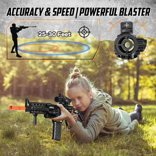CoolFox 100 foam darts for safe, extended play battles.