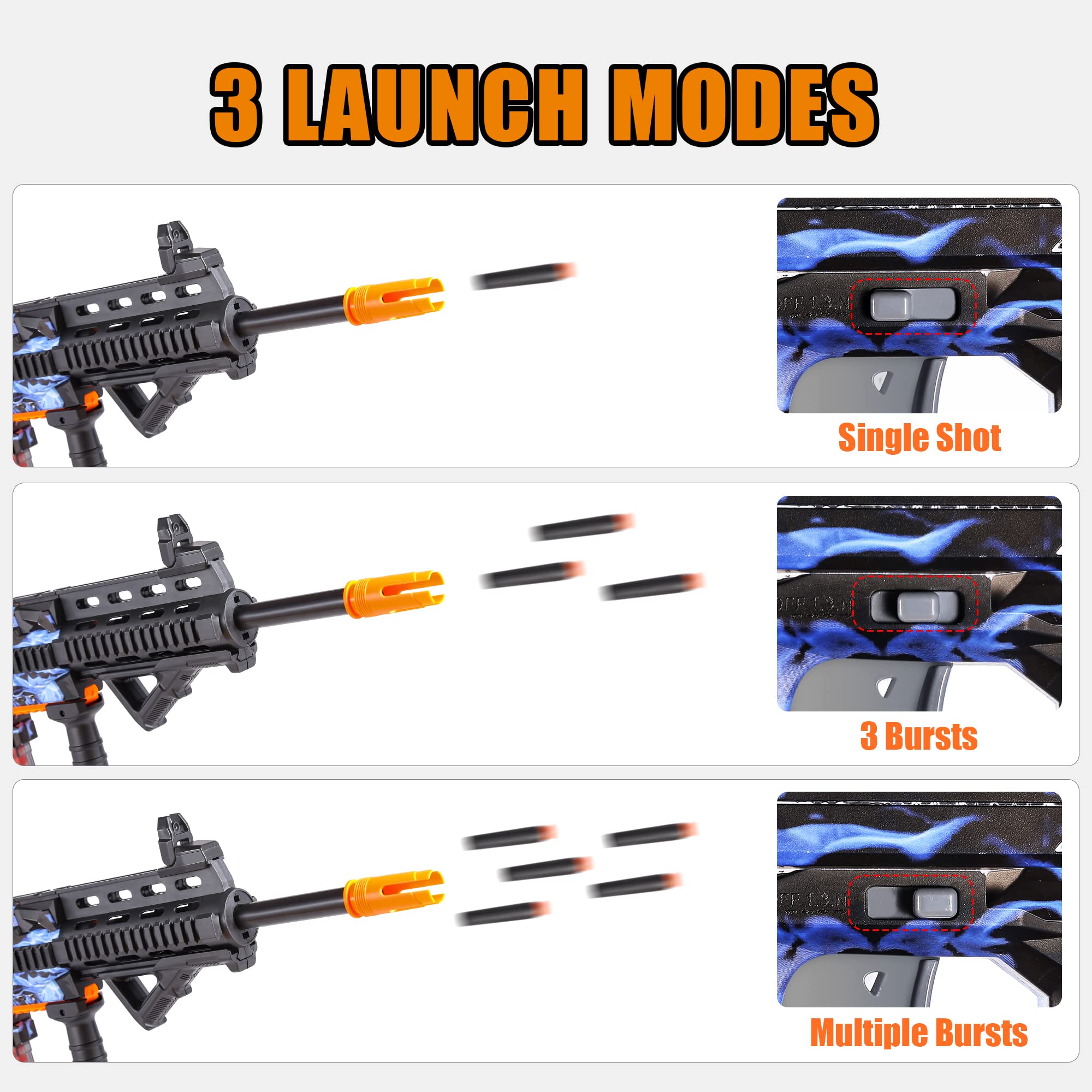 COOLFOX high-quality plastic build and soft foam darts for safe play.