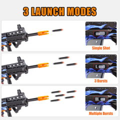 COOLFOX high-quality plastic build and soft foam darts for safe play.
