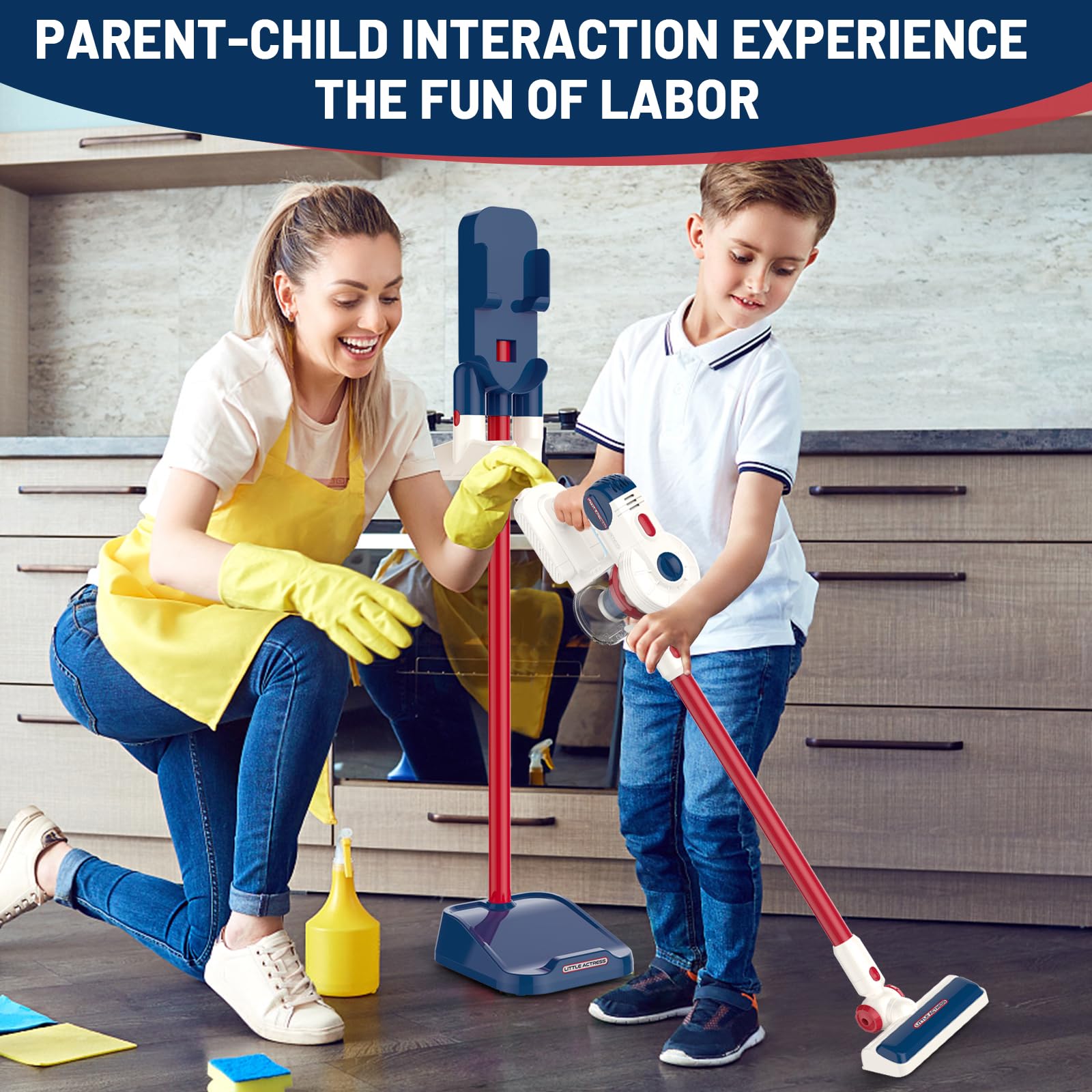 COOLFOX Kids Vacuum Handheld-Nozzle enables quick tidy-ups during playtime