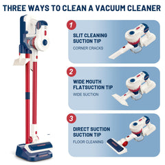 COOLFOX Kids Vacuum Stick-Nozzle demonstrates versatile cleaning play and learning