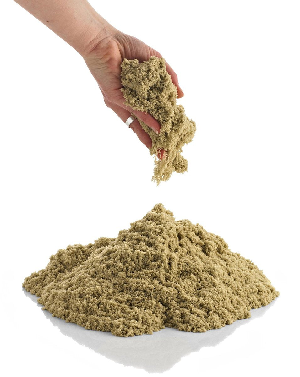 CoolSand Natural 5-pound refill pack front view showing moldable sand for creative play