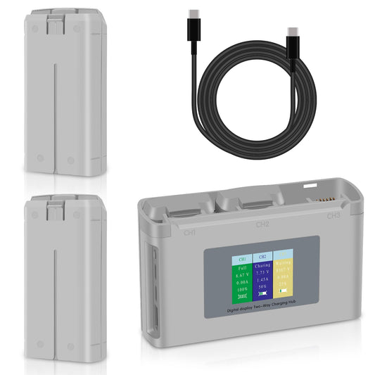 COOLSHOW Mini 4K battery with LED status indicators for quick charge status