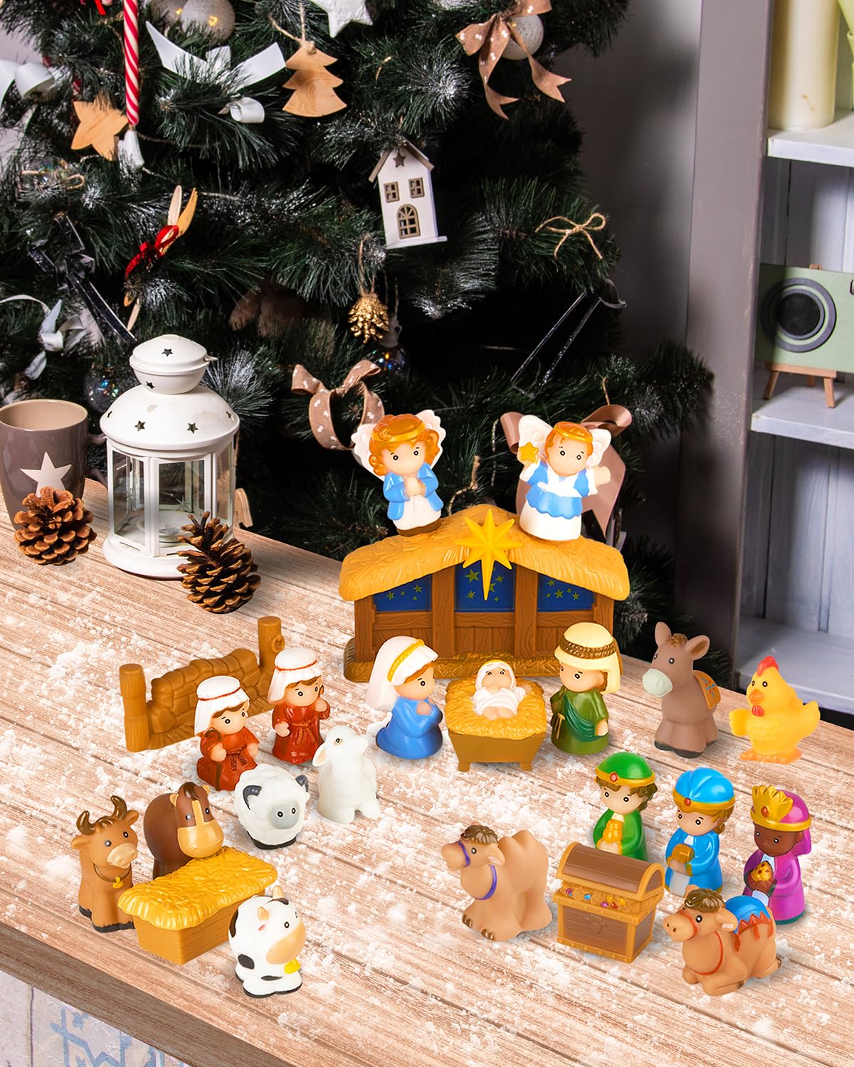 COOLTUNE nativity set kids playset enhances early learning through stories