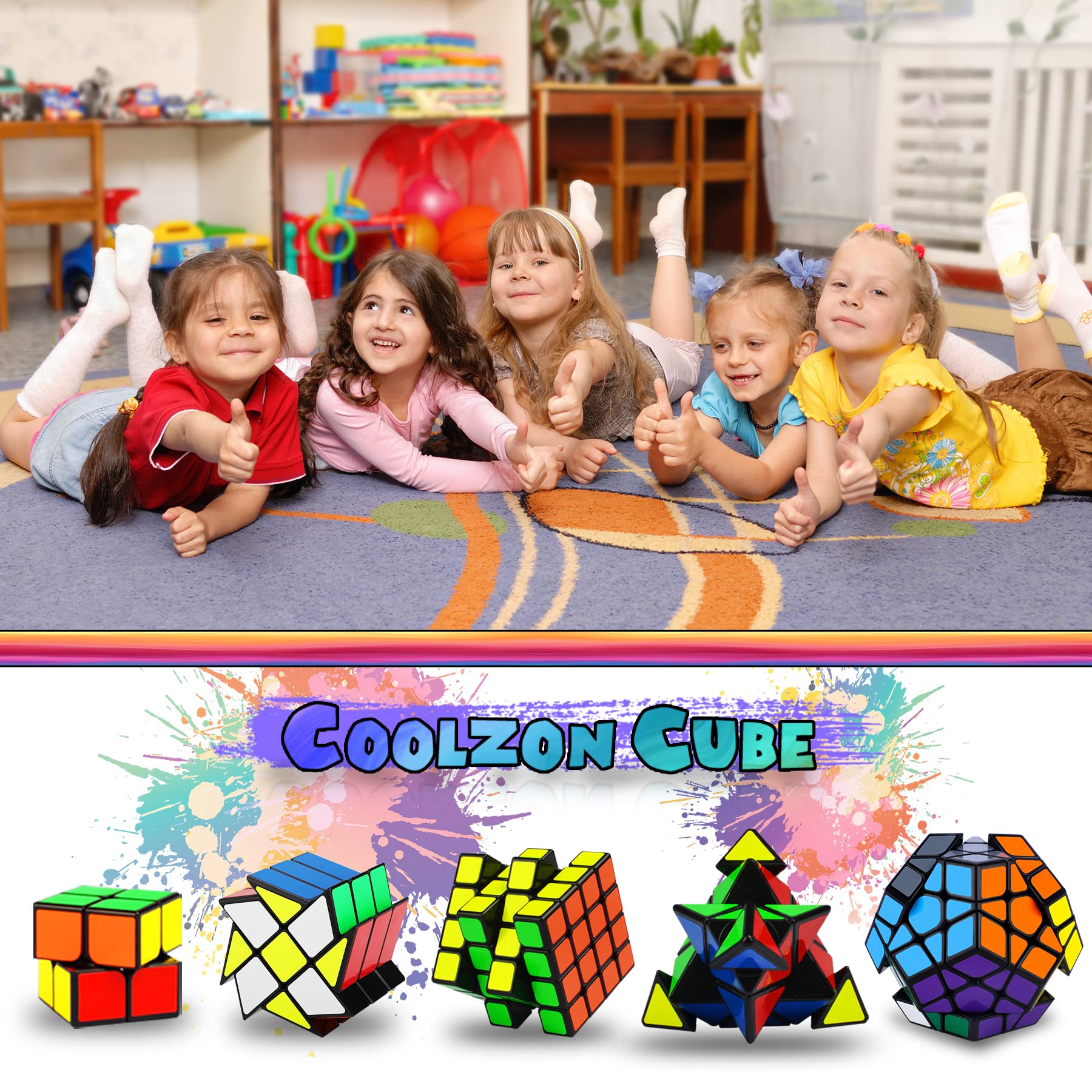 Coolzon Megaminx puzzle close-up reveals intricate pieces for extended play