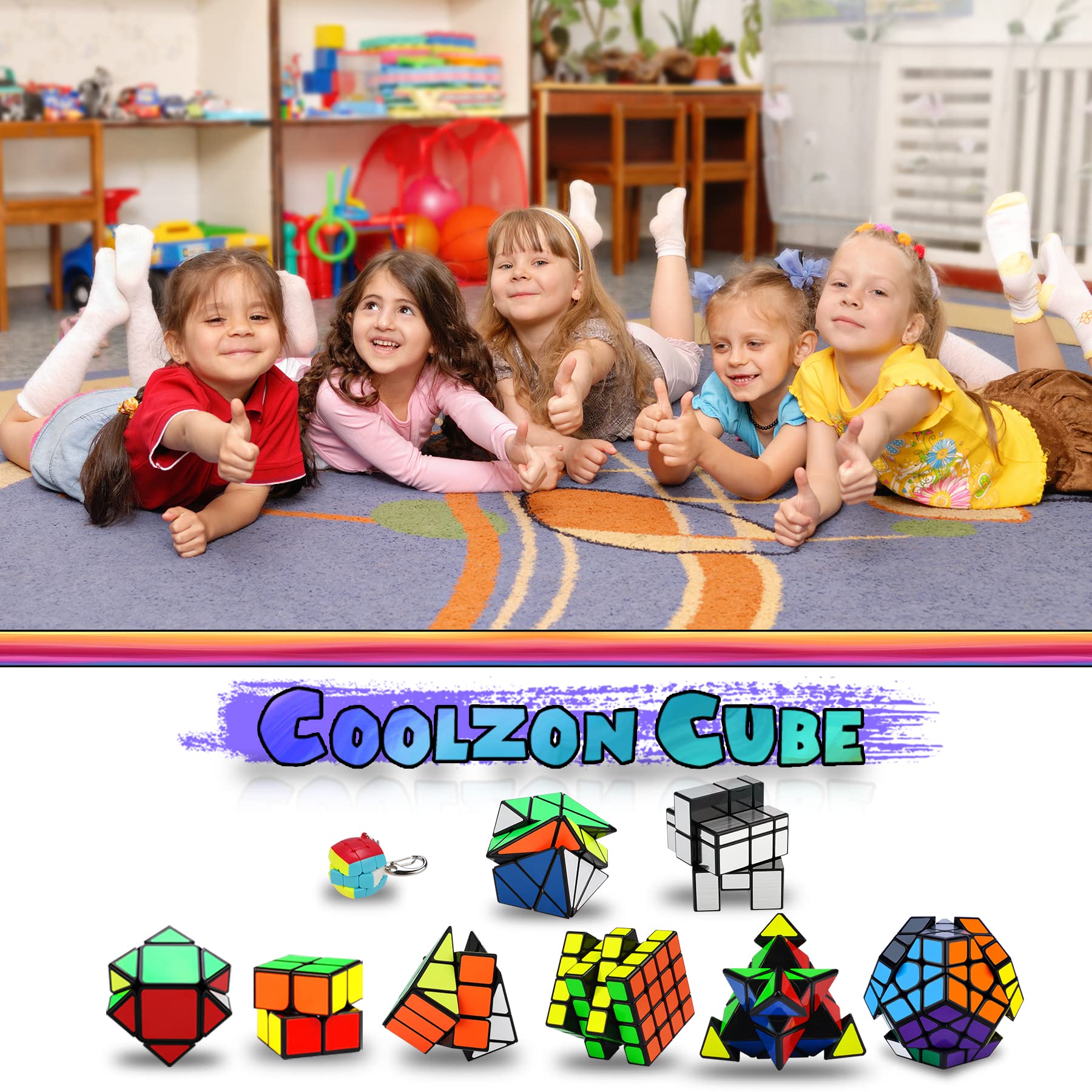 Coolzon Megaminx puzzle highlights many facets for a challenging, engaging brain-teasing experience.