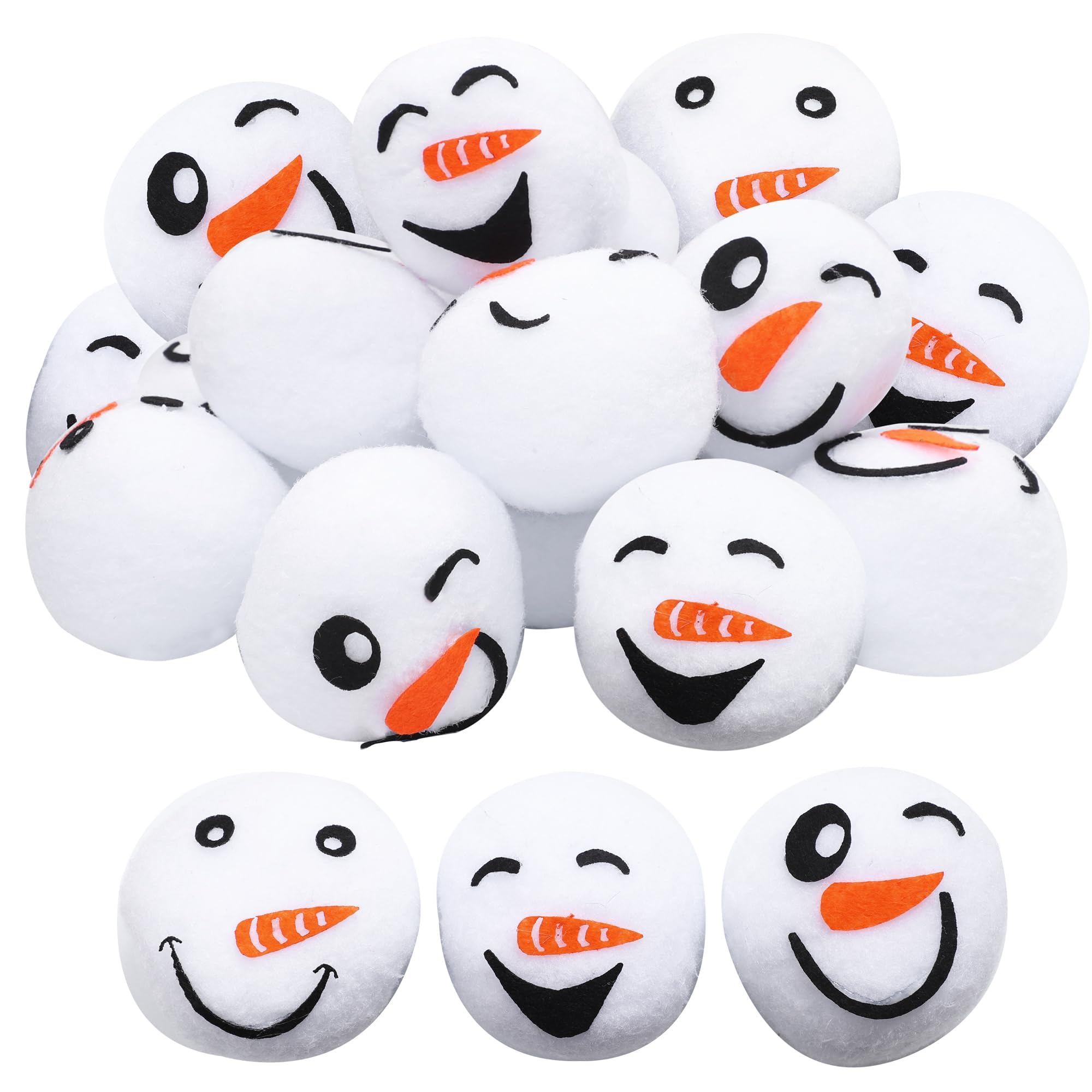 Cooraby snowman ball face style 1 for safe indoor play and festive decor.