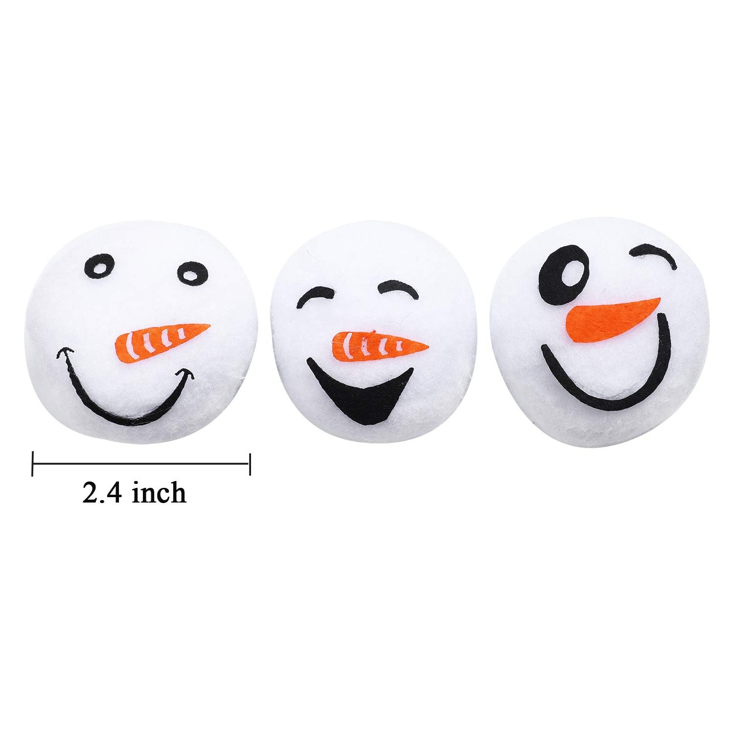 Cooraby snowman ball face style 2 designed for gentle indoor toss games.