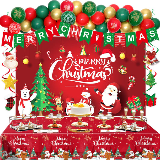 Coosilion Christmas balloon arch kit ready for easy party setup