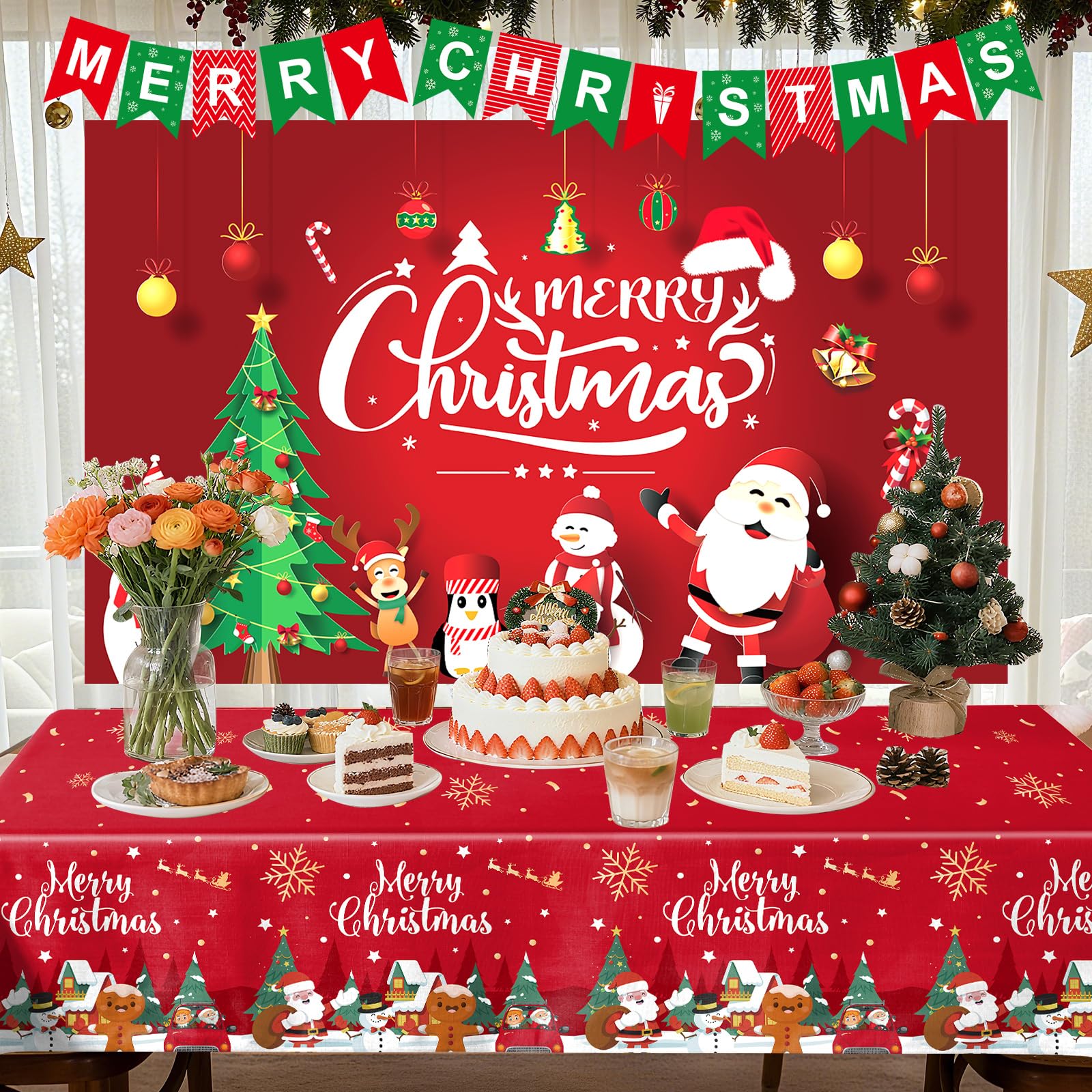 Coosilion Christmas party decoration set for versatile spaces