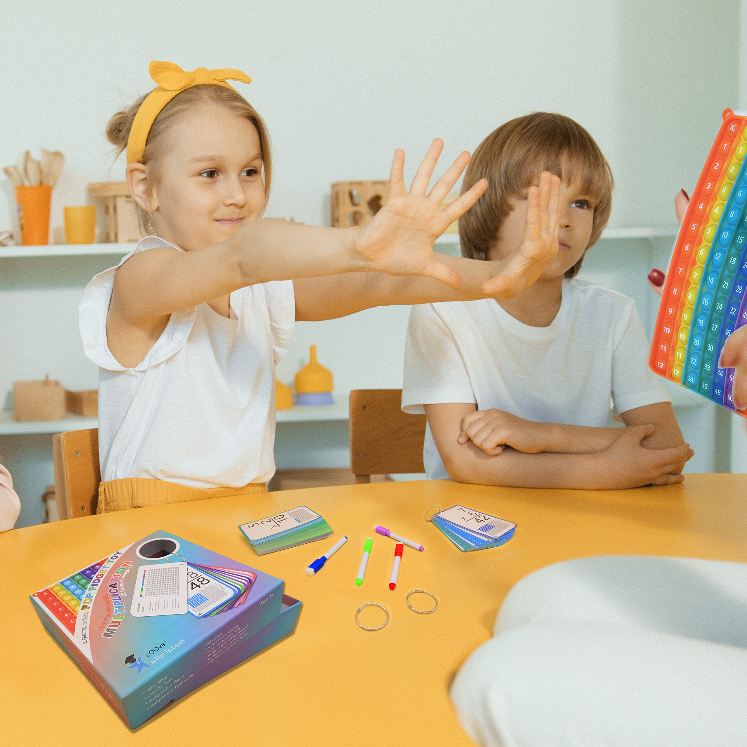 COOVA color-coded number families helps grouping facts and tracking progress