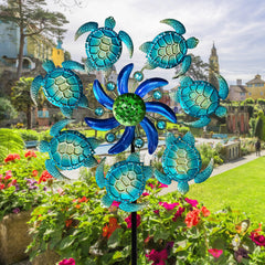 COOZZYHOUR 12.8 inch diameter spinner fits easily into soft soil pockets.
