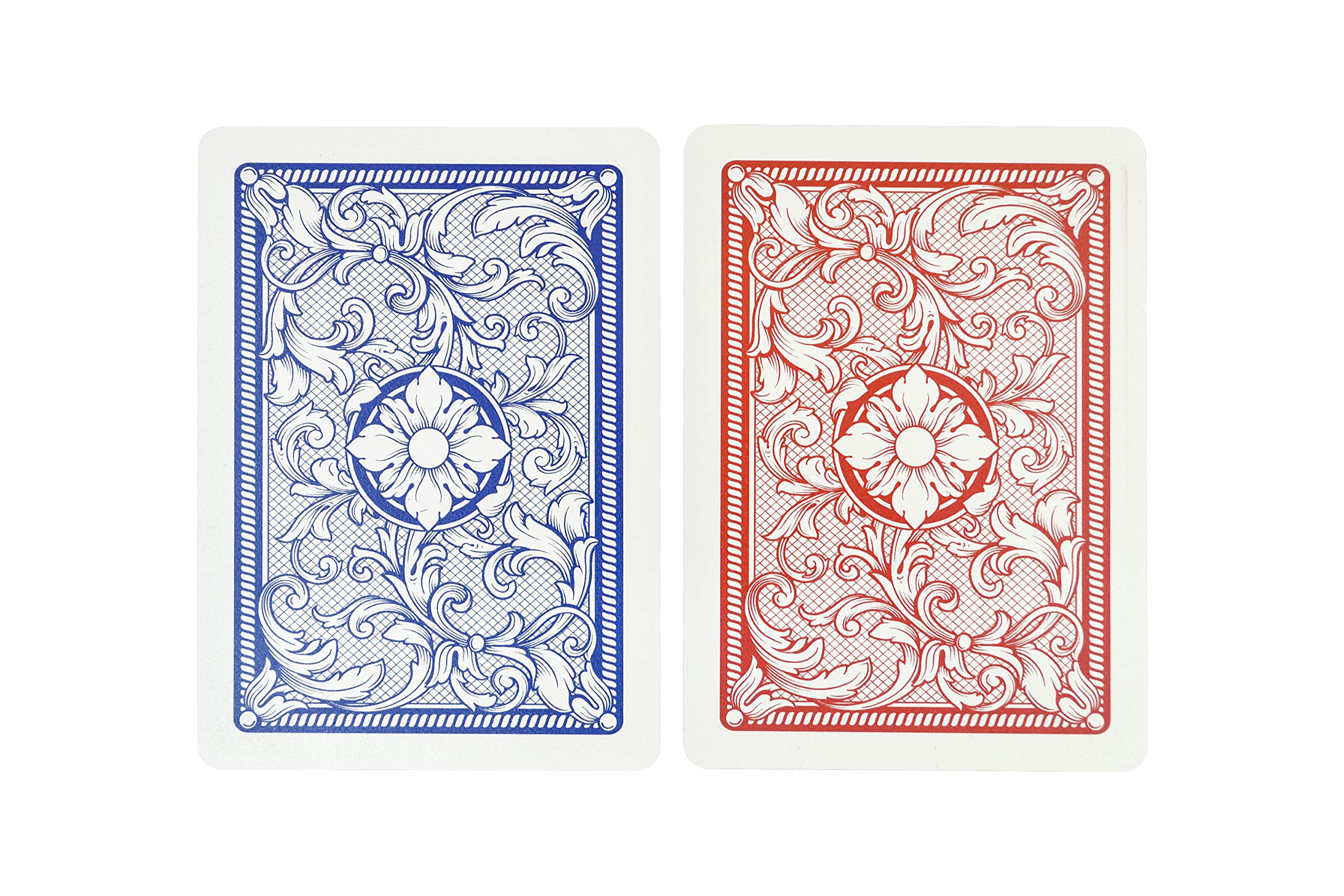 Copag Legacy jumbo index red blue cards on table for quick reads