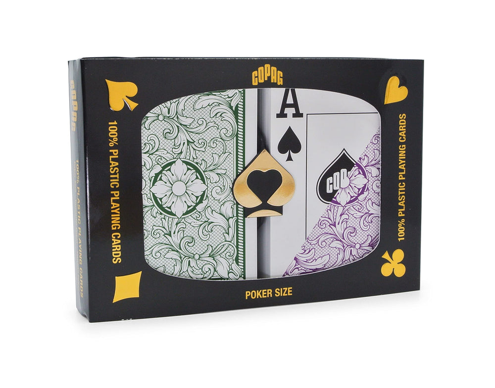 Copag Legacy poker-size jumbo-index cards readable at a glance during play