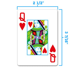 Copag Legacy wide cards provide comfortable visibility with jumbo index.