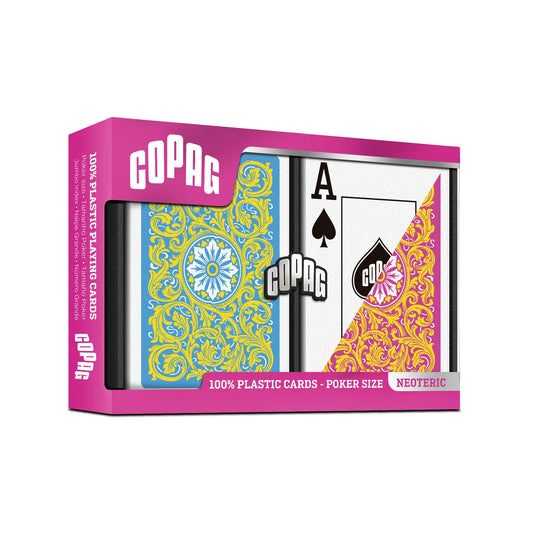 Copag double-deck set with jumbo index for easy readability.