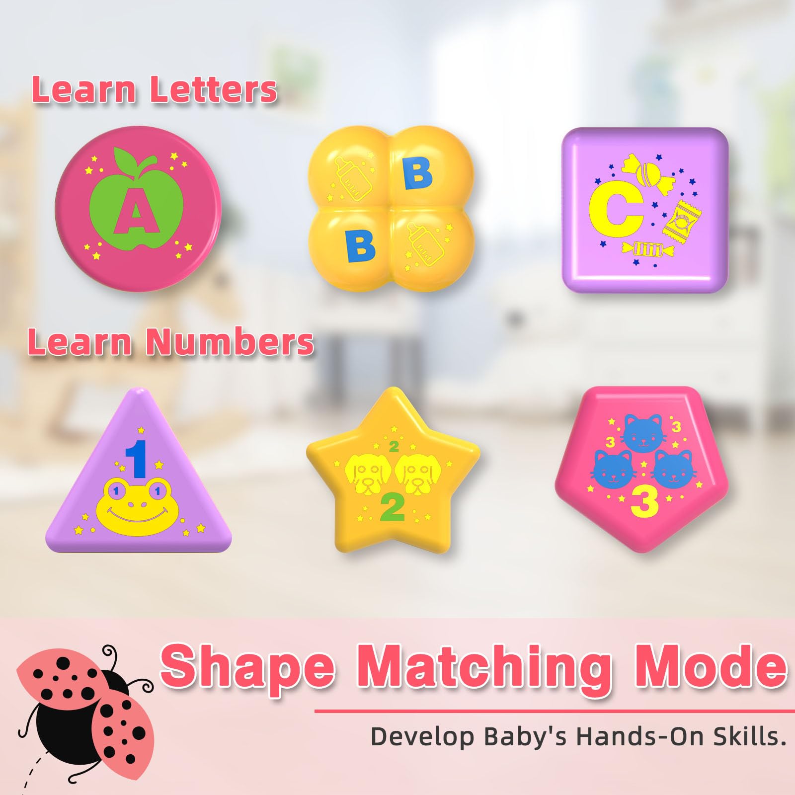 Coqin obstacle-avoidance wheels guide baby safely on the floor.