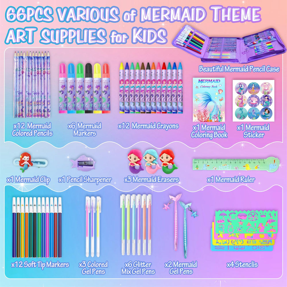 CORALMEE Mermaid markers set in action for bold, colorful lines.