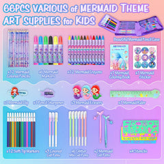 CORALMEE Mermaid markers set in action for bold, colorful lines.
