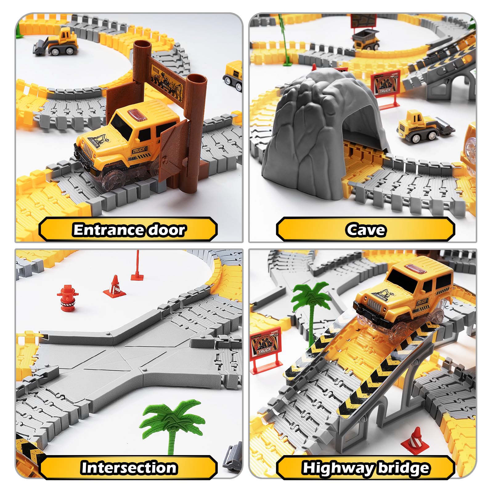 Coroiesty flexible track pieces twist for creative routes