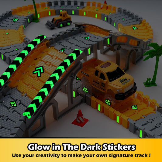 Coroiesty neon light-up cars glowing for night racing on the track