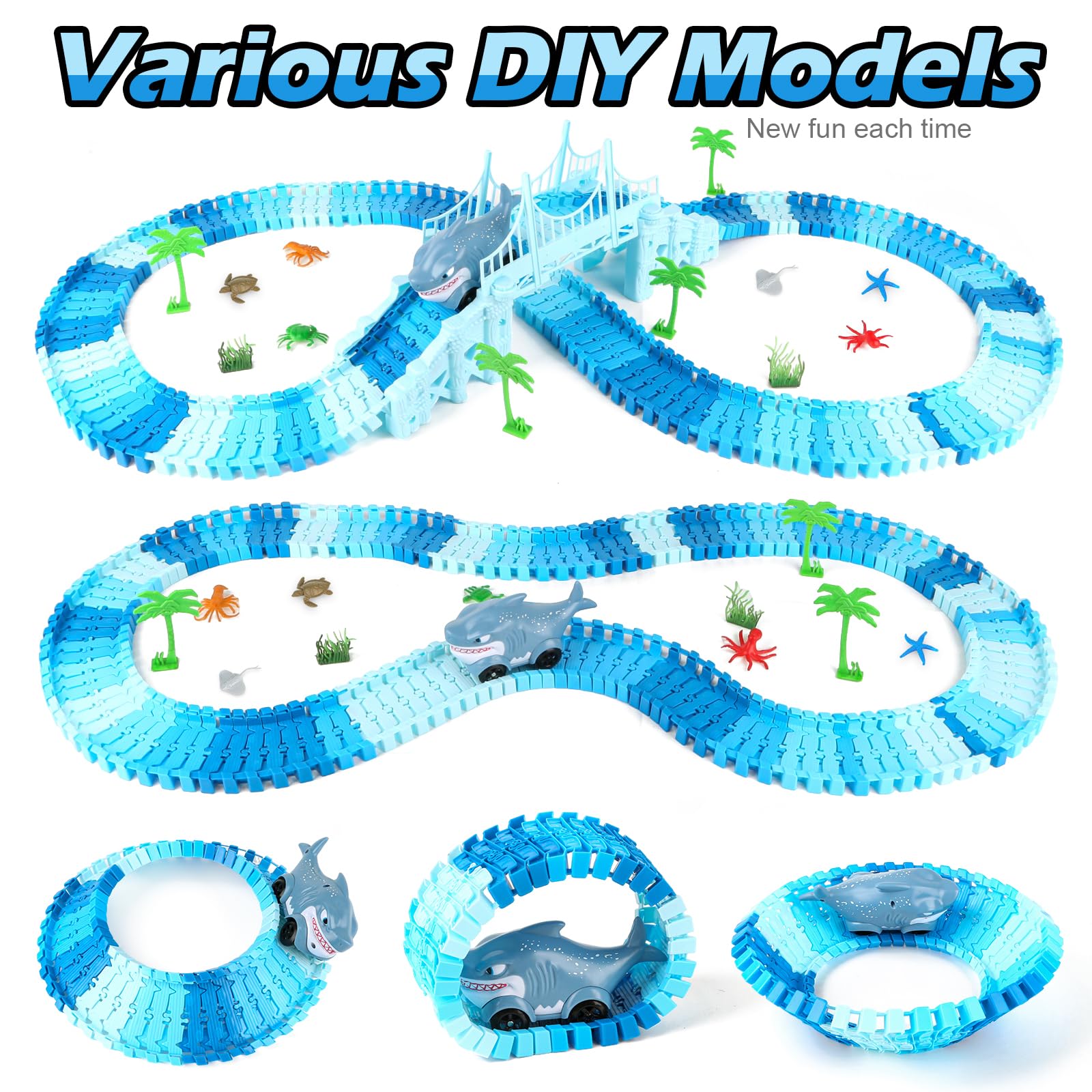 Coroiesty Y-junction track enables unique layouts and looping pathways