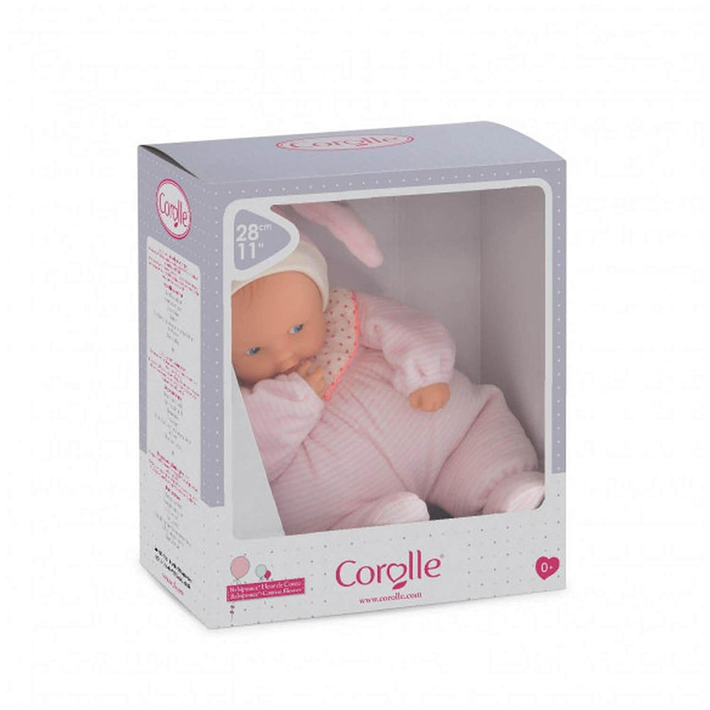 Corolle Babipouce Sweet Dreams machine washable on delicate cycle for easy cleaning.