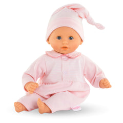 Corolle Bébé Calin Charming Pastel 12-inch doll, soft body for easy cuddling.