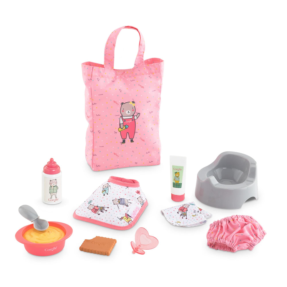 Corolle Large Accessories Bottle for realistic feeding play and fine motor practice