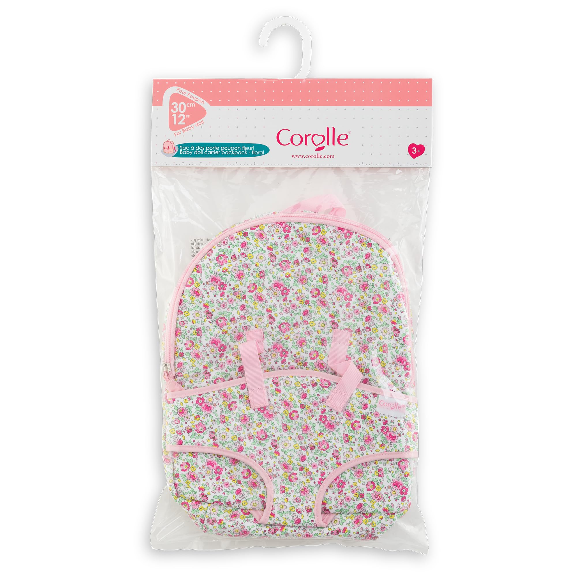 Corolle 30 cm doll carrier with washable fabric survives busy playtime
