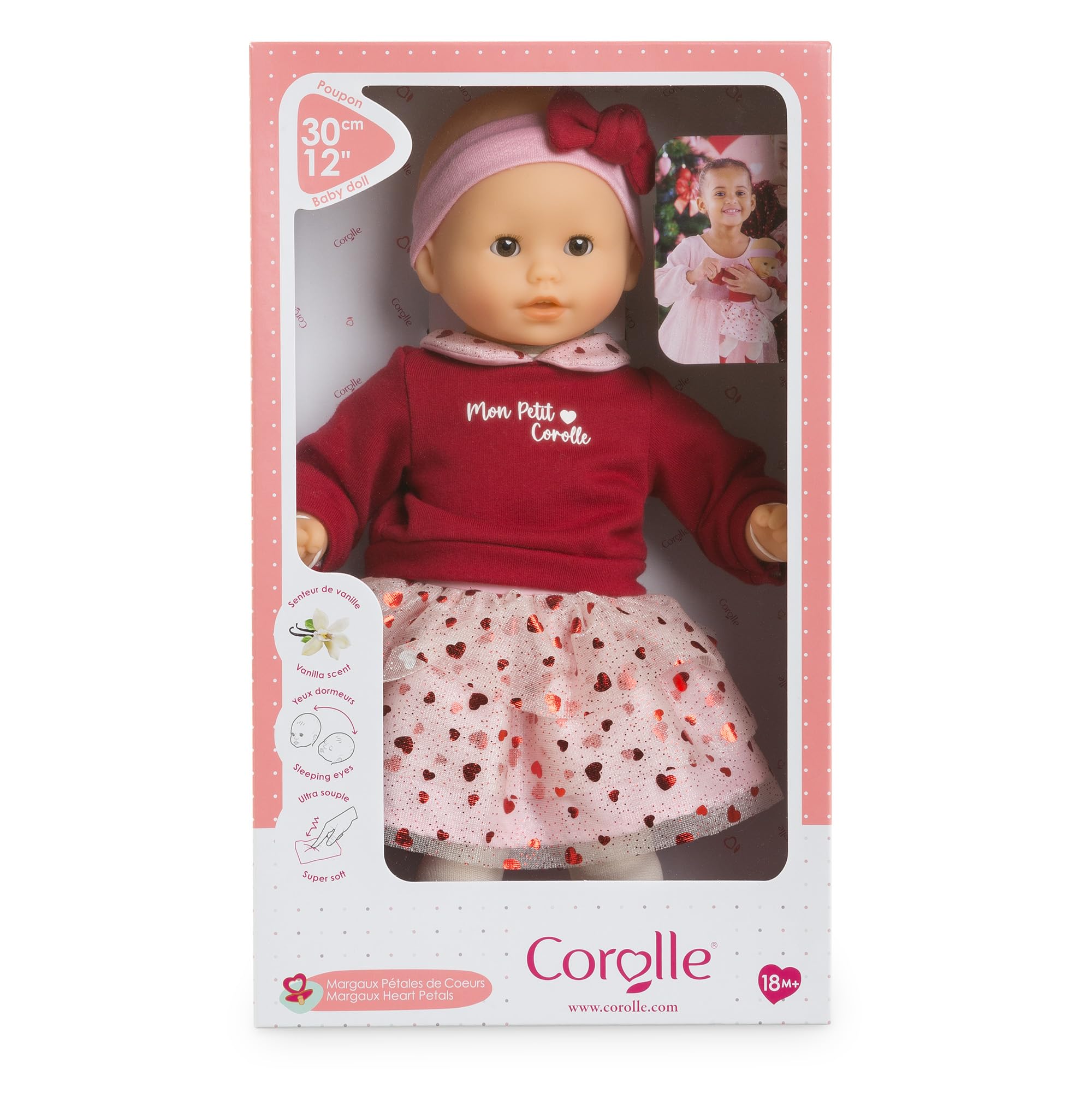 Corolle Margaux Petals ready to cuddle and imagine care.