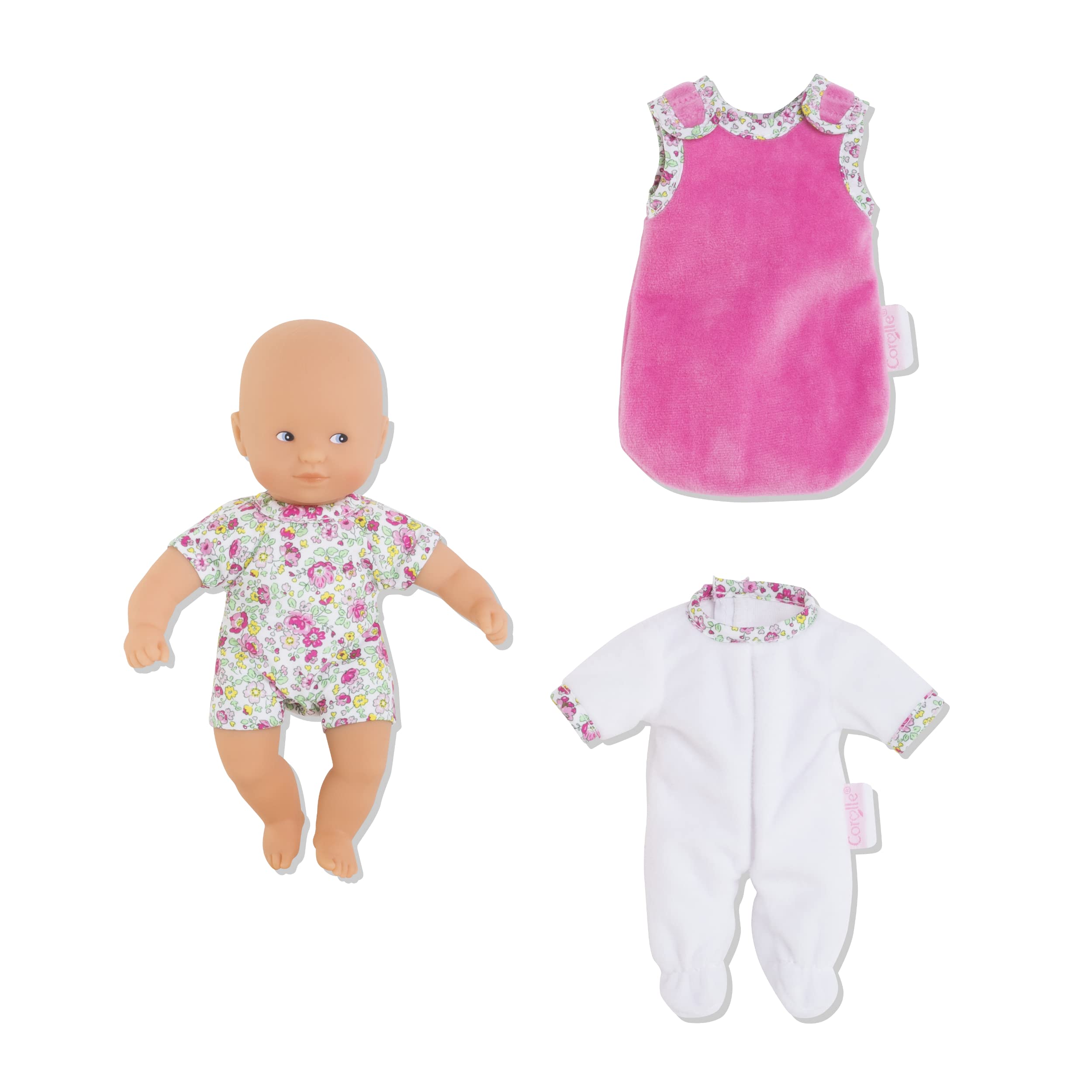 Corolle bean-filled body enables lifelike posing for nurturing play