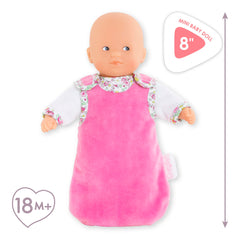 Compact 8-inch Corolle doll easy to hold and carry on adventures