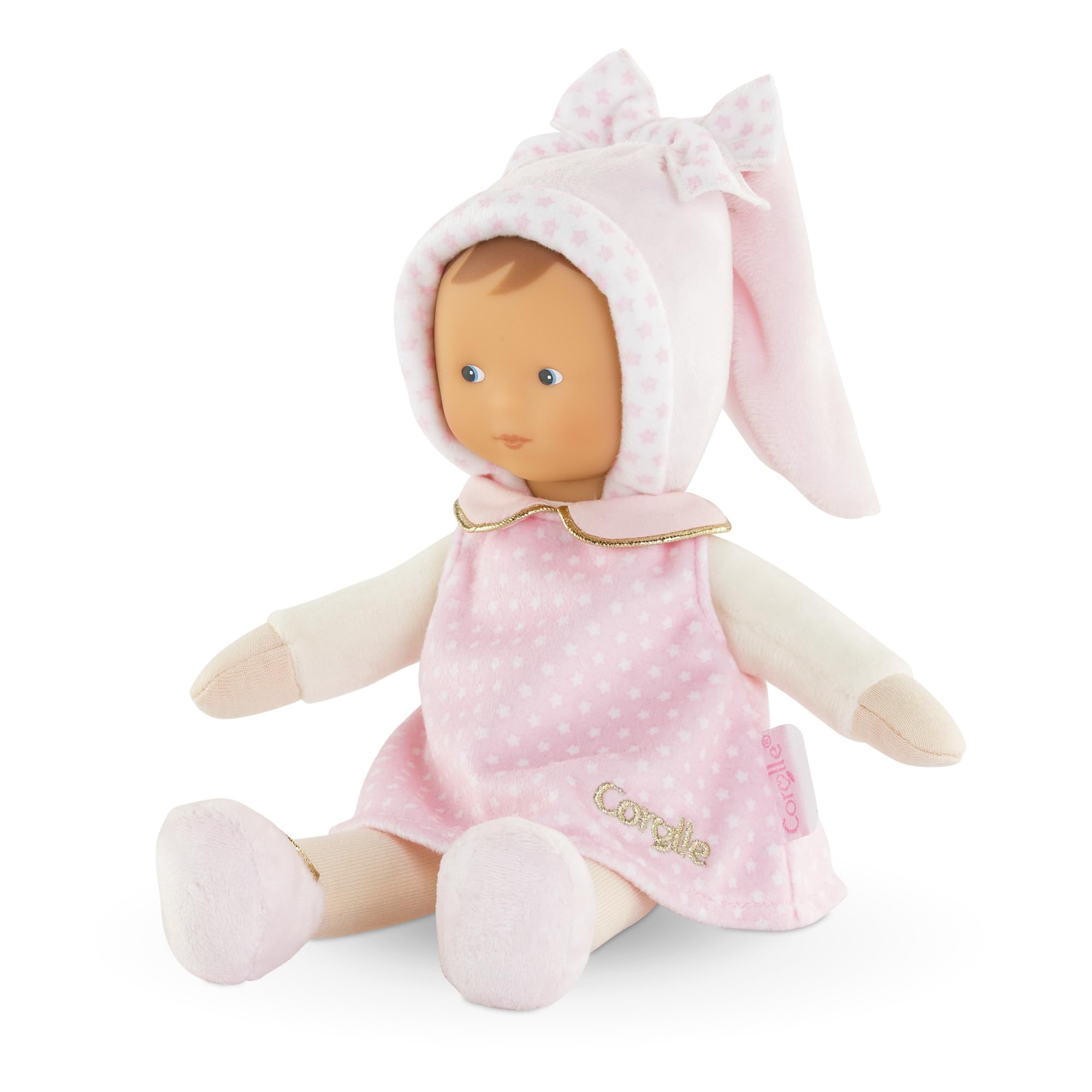 Corolle Miss Starry Dreams doll face with lifelike features for soothing bonding.