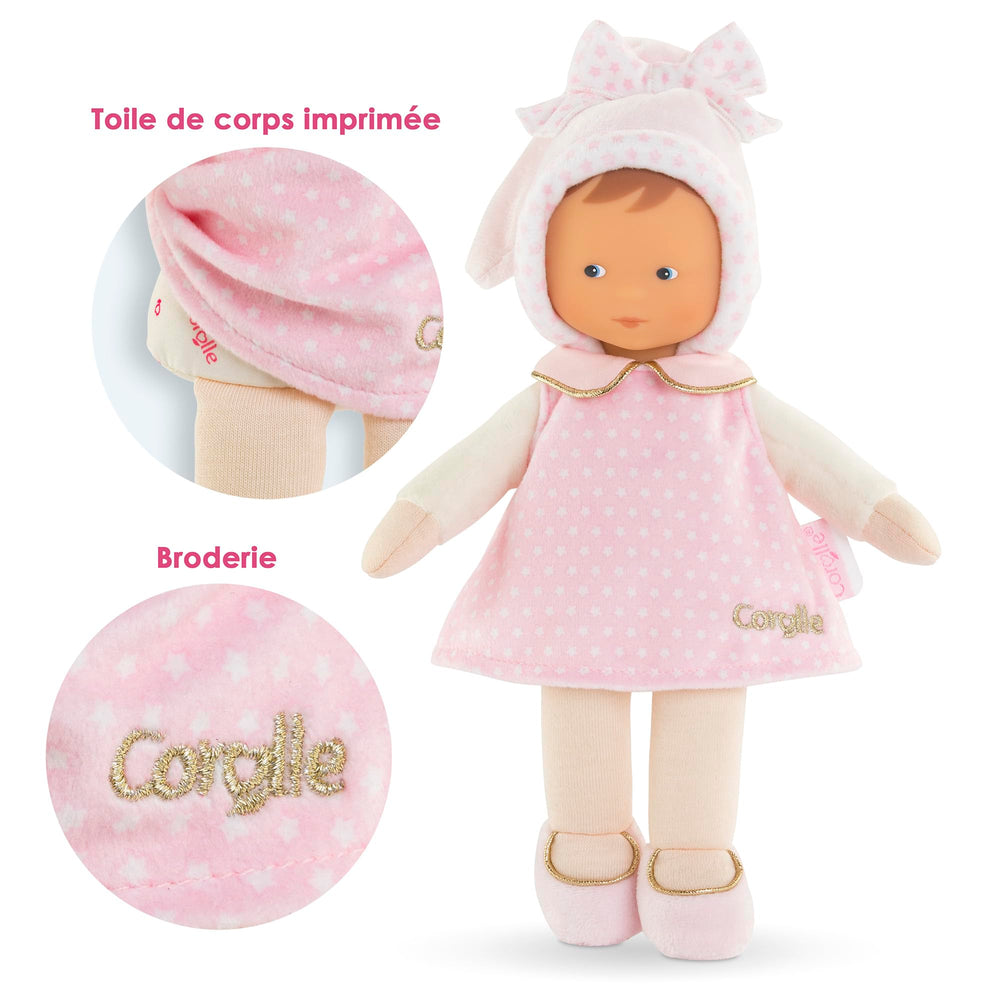 Corolle Miss Starry Dreams dress and facial details invite gentle play and imagination.