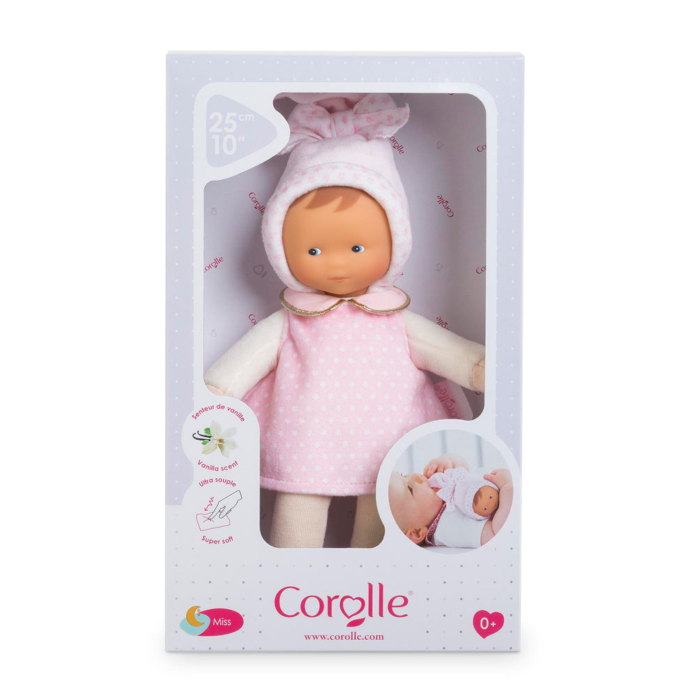 Corolle Miss Starry Dreams is machine washable on delicate cycle for easy care.