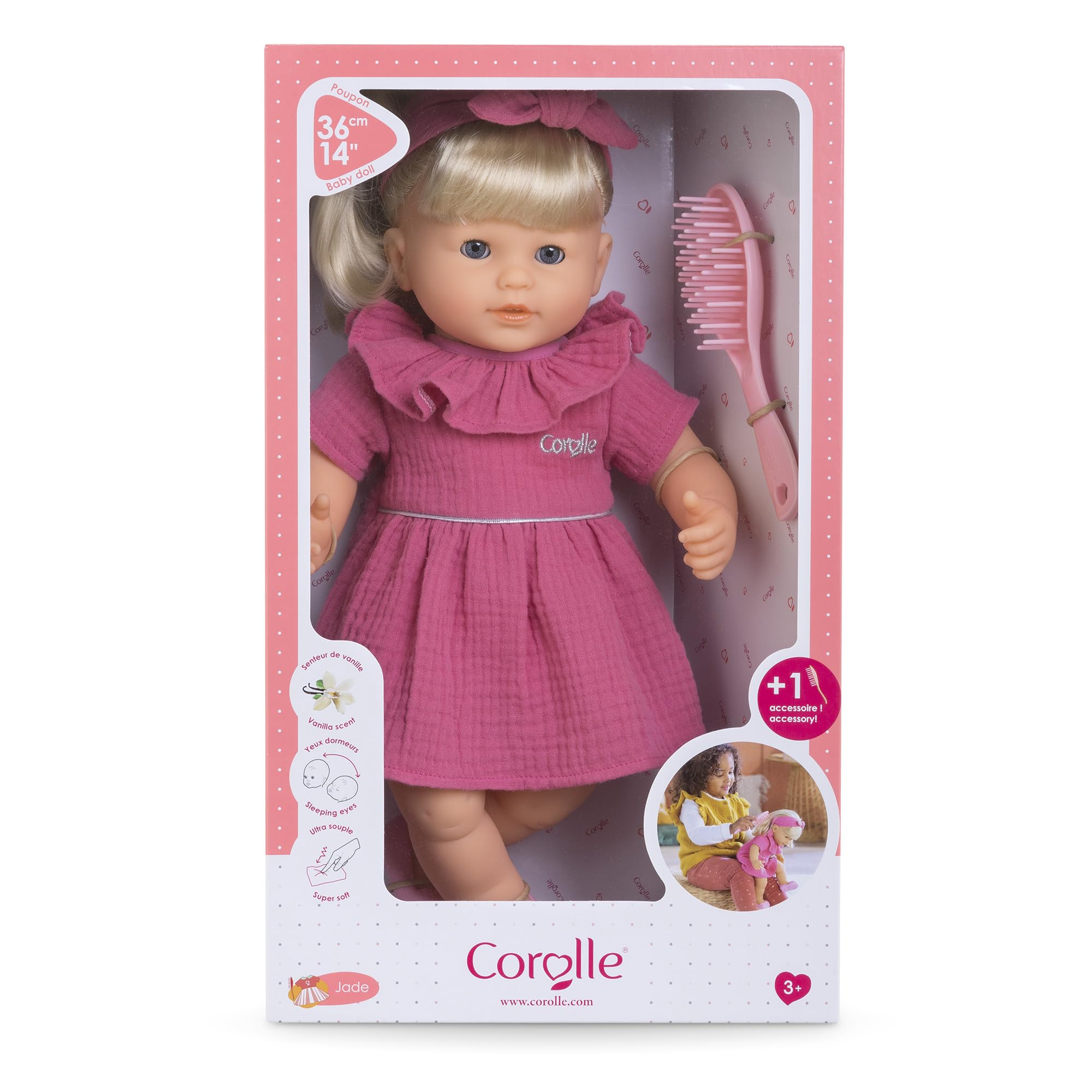 Corolle Mon Premier collection dressed doll demonstrates premium French design.
