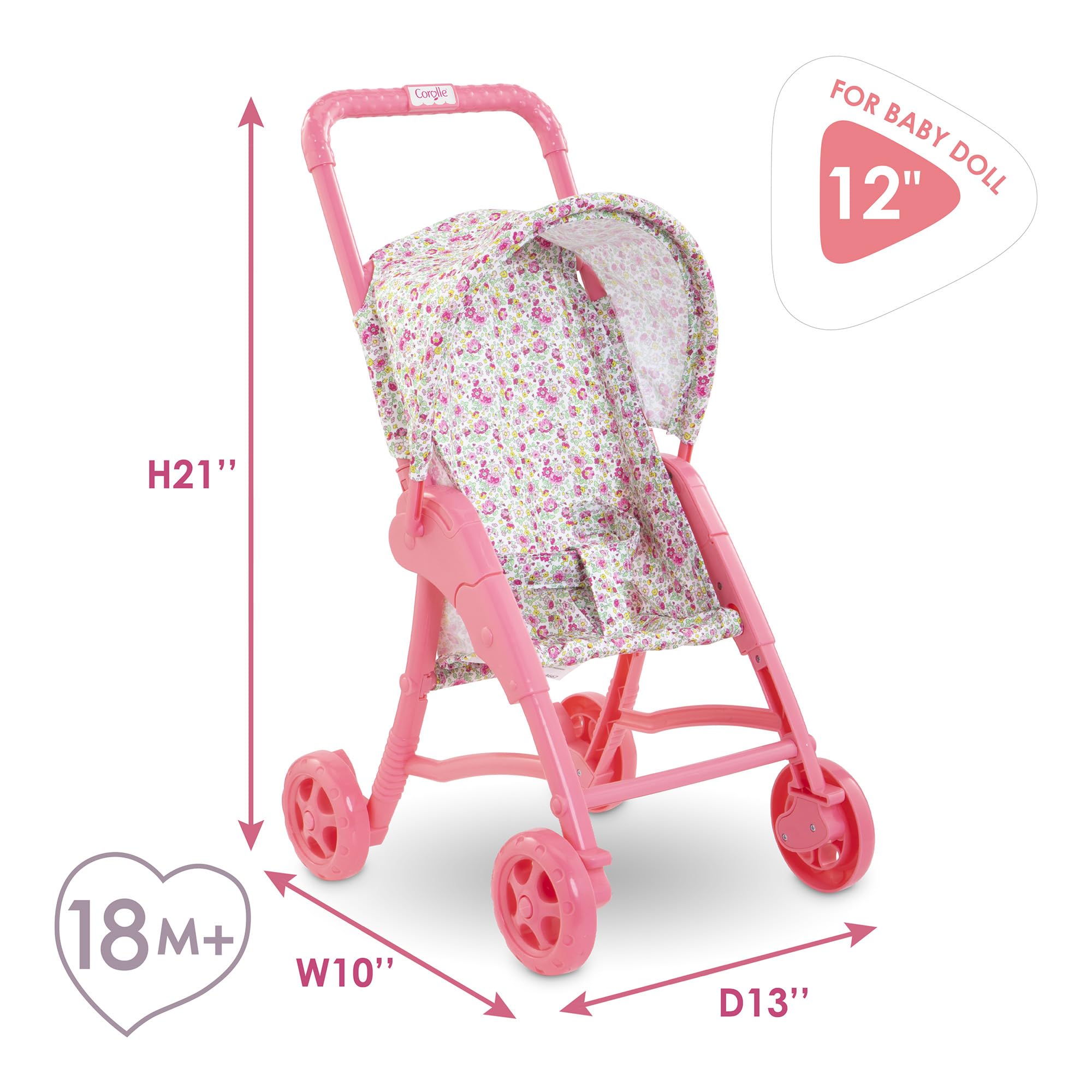 Designed for 12-inch dolls and compatible with other small dolls.