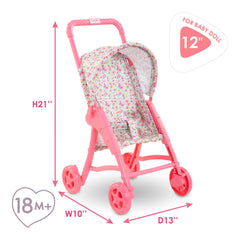 Designed for 12-inch dolls and compatible with other small dolls.