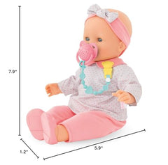Corolle pacifier enhances nurturing play with a realistic doll care accessory